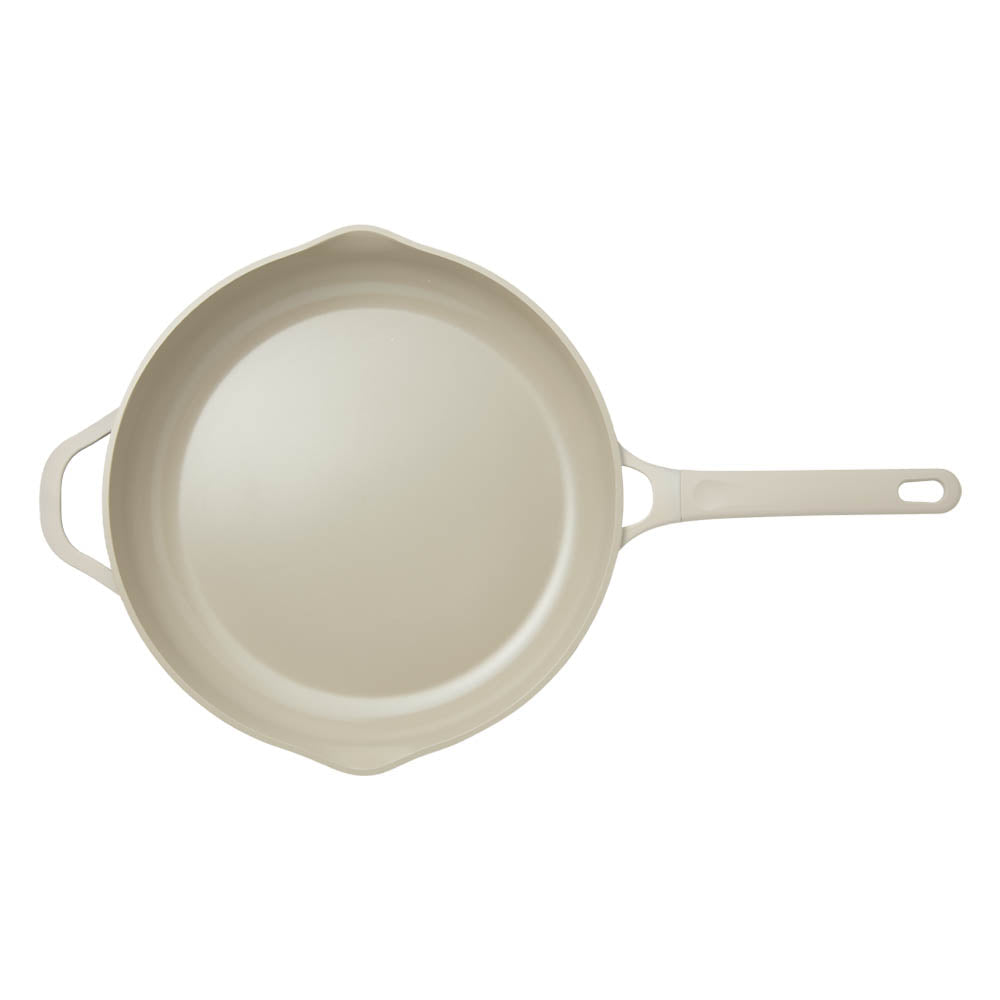 NOOK by Baccarat Frypan with Helper Handle 32cm Cream