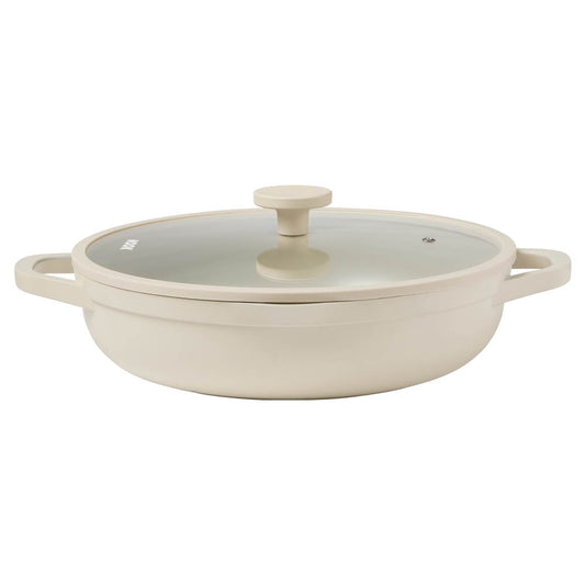 NOOK by Baccarat Saute Pan with Lid 30cm Cream