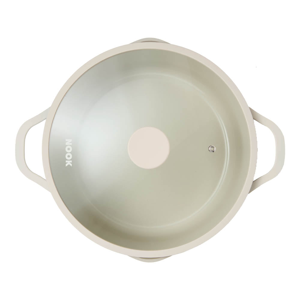 NOOK by Baccarat Casserole with Lid 28cm Cream
