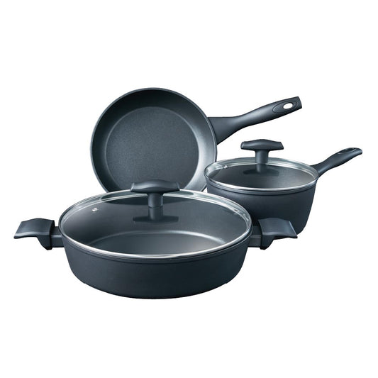 Baccarat Flame 3 Piece Non-stick Cookware Set