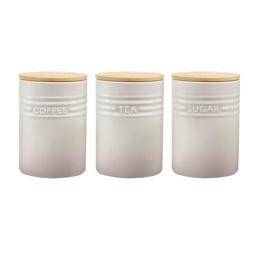 Baccarat Le Connoisseur Set of 3 Canisters Cream