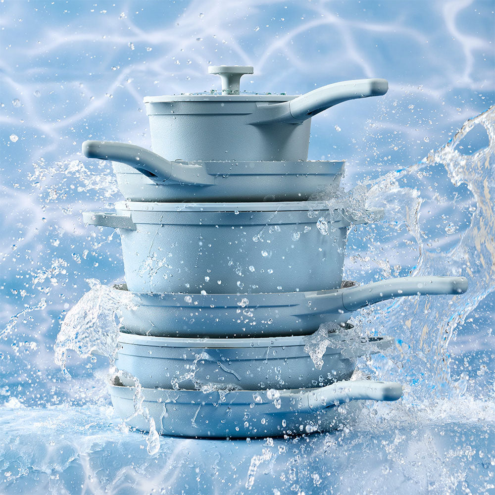 NOOK by Baccarat Saute Pan With Lid 30cm Sky