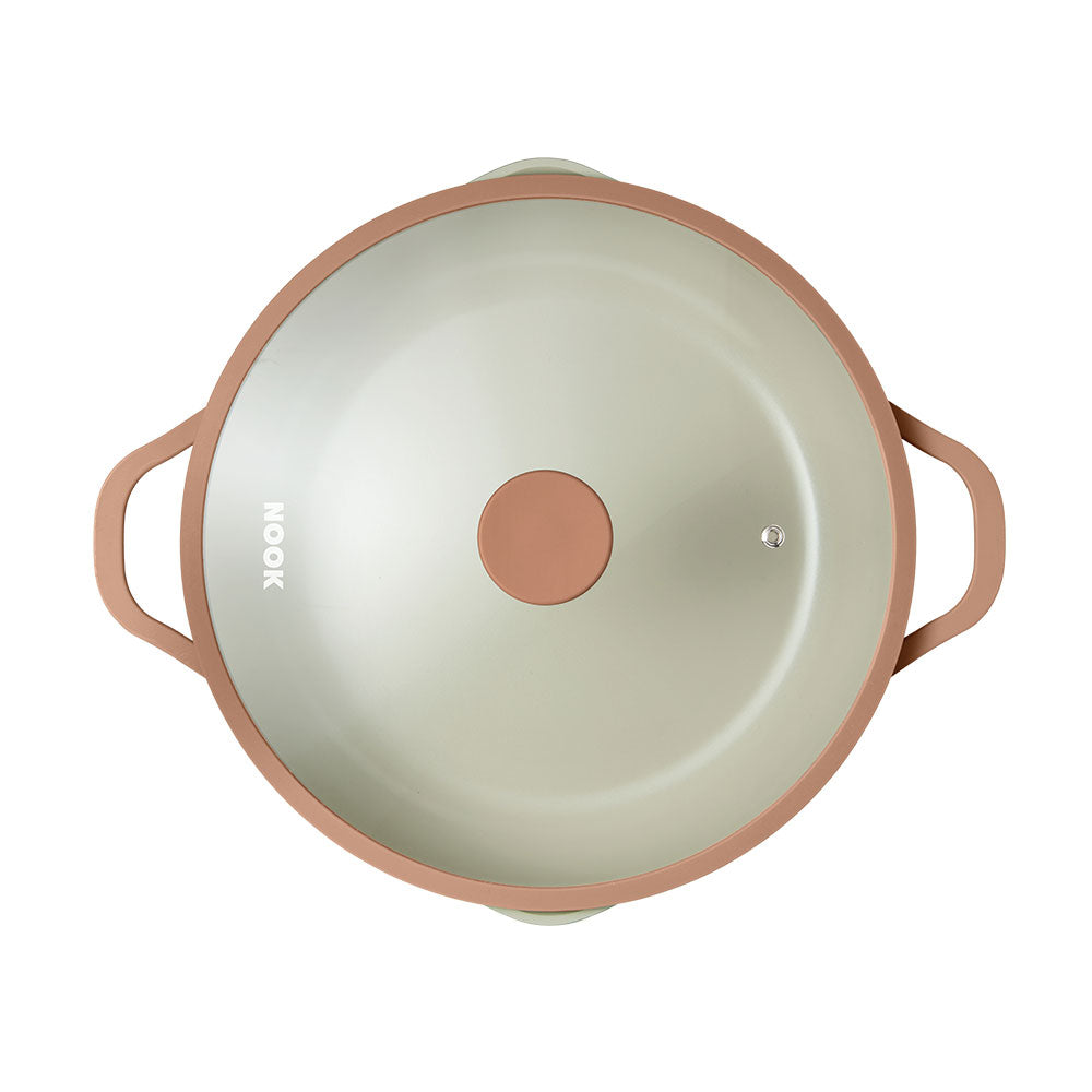 NOOK by Baccarat Casserole With Lid 28cm Terracotta