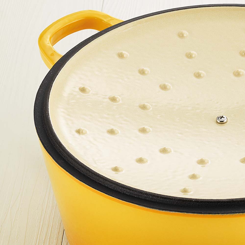 Baccarat Le Connoisseur Cast Iron Round French Oven 29cm 6.3L Honey