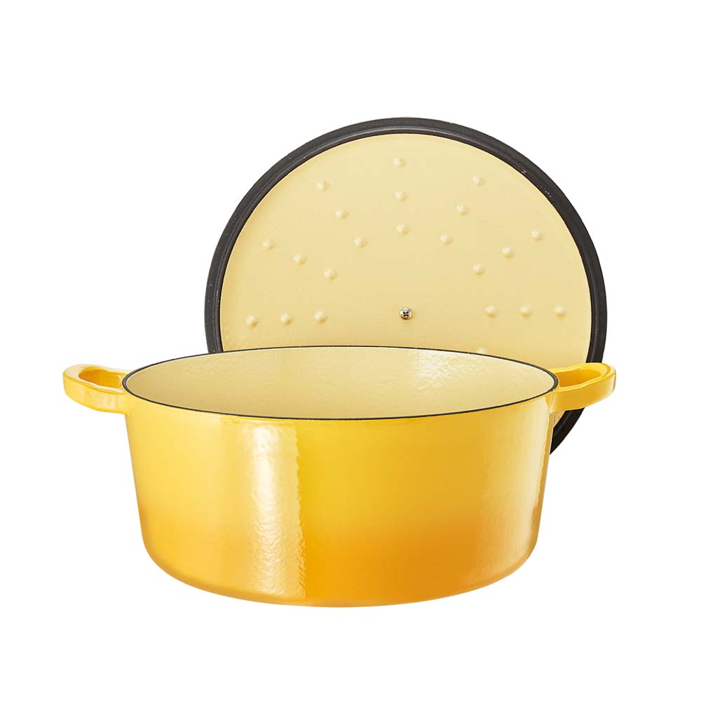 Baccarat Le Connoisseur Cast Iron Round French Oven 29cm 6.3L Honey