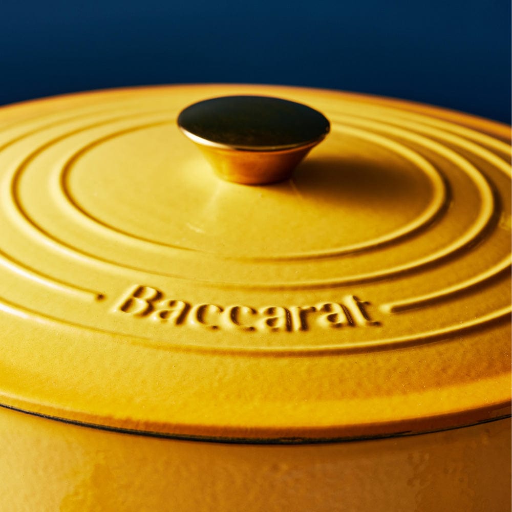 Baccarat Le Connoisseur Cast Iron Round French Oven 29cm 6.3L Honey