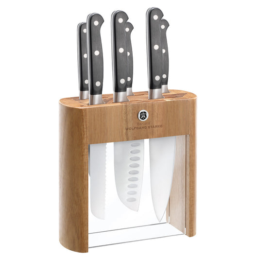 Baccarat WOLFGANG STARKE Klar Knife Block 7 Piece